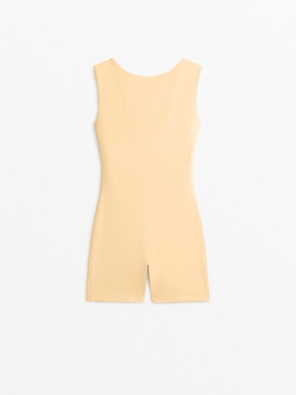 Oysho Polyamide Short Jumpsuit Soft Yellow Size S